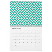 Chic Girly Pattern - U kunt de datum wijzigen Kalender (Feb 2027)
