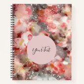 Chic, girly pink, feminine  script typography notitieboek (Voorkant)