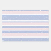 Chic Girly Pink & Grey Kerstfeestdag Inpakpapier Vel (Voorkant 3)