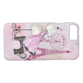 Chic Girly Pink Paris Mode iPhone Case-Mate iPhone Case (Achterkant (Horizontaal))