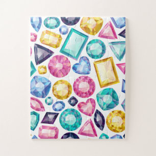 Chic Girly Shiny Diamond Gemstone Legpuzzel