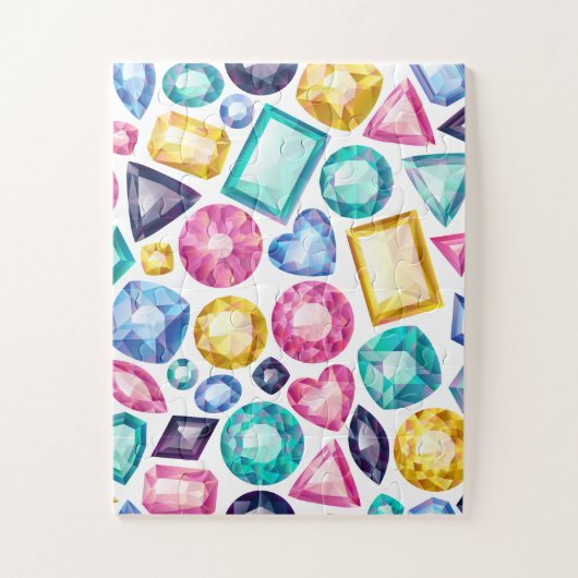 Chic Girly Shiny Diamond Gemstone Legpuzzel (Verticaal)