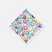 Chic Girly Shiny Diamond Gemstone Servetten (Hoek)