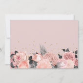 Chic Girly Surprise Double Birthday Party Kaart (Achterkant)