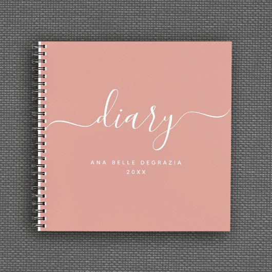 Chic Girly Trendy Modern Minimum Personal Diary Notitieboek