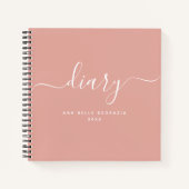 Chic Girly Trendy Modern Minimum Personal Diary Notitieboek (Voorkant)