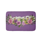  Chic Girly Waterverf Flowers Badmat (Voorkant)