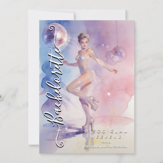 Chic Glam and Funny Disco Go-Go Dancer Kaart (Voorkant)