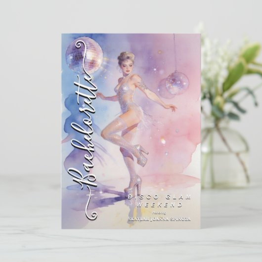 Chic Glam and Funny Disco Go-Go Dancer Kaart (Staand voorkant)