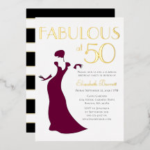 Chic Glam Fabulous op je vijftigste verjaardag ges