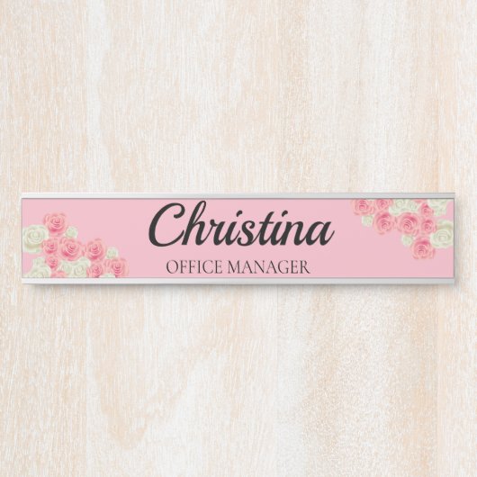 Chic Glam Floral Deurbordje (Voorkant)