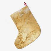 Chic Glam Geschilderd Goud Grote Kerstsok (Achterkant (Hangend))