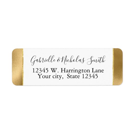 Chic Glam Gold Etiket (Voorkant)