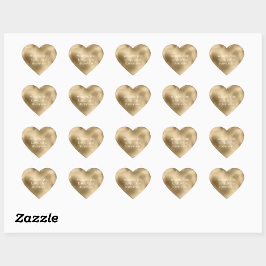 Chic Glam Gold Hart Sticker (Vel)