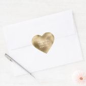 Chic Glam Gold Hart Sticker (Envelop)