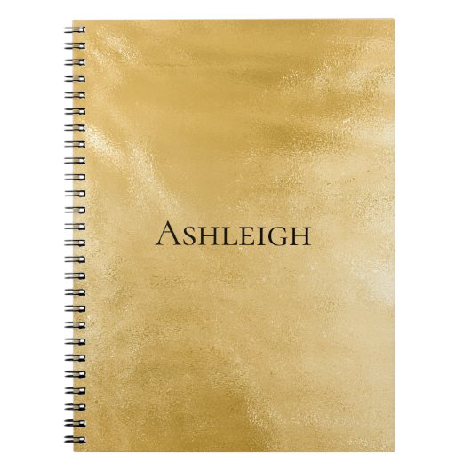 Chic Glam Gold Notitieboek (Voorkant)