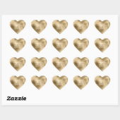 Chic Glam Goud  Hart Sticker (Vel)