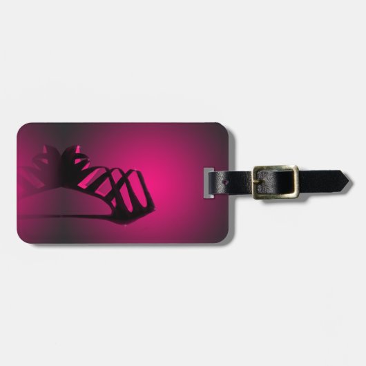 Chic Glam High Hiel Bagagelabel (Voorkant horizontaal)