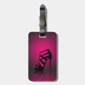 Chic Glam High Hiel Bagagelabel (Achterkant verticaal)