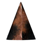 Chic Glam Roos Gold Black Verjaardag Feesthoedjes (Achterkant)