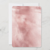 Chic Glam Roos Gold Blush Roze Vrijgezellenfeest Kaart (Achterkant)