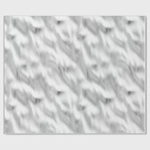 Chic Glam Silver Christmas Cadeaupapier (Vlak)