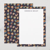 Chic Glam Trendy Gold Leopard Animal Print Patroon Notitiekaartje (Voorkant / Achterkant)