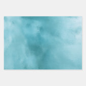 Chic Glam Turquoise Aqua Blue Inpakpapier Vel (Voorkant 3)