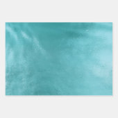 Chic Glam Turquoise Aqua Blue Inpakpapier Vel (Voorkant)
