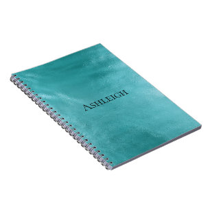 Chic Glam Turquoise Aqua Blue Notitieboek