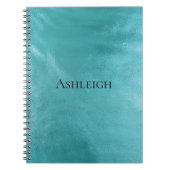 Chic Glam Turquoise Aqua Blue Notitieboek (Voorkant)