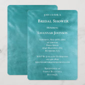 Chic Glam Turquoise Aqua Blue Vrijgezellenfeest Kaart (Voorkant / Achterkant)