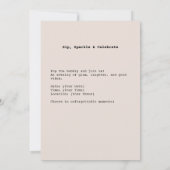 Chic Glam Wine Vibes Kaart (Achterkant)