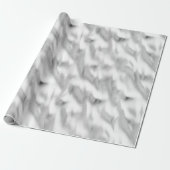 Chic Glam Zilver Kerst Cadeaupapier (Uitgerold)