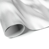Chic Glam Zilver Kerst Cadeaupapier (Rol Hoek)