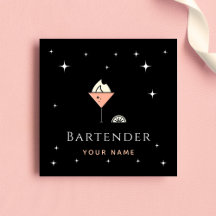 Chic Glamoureuze Bartender Night Sparkle Club Bar