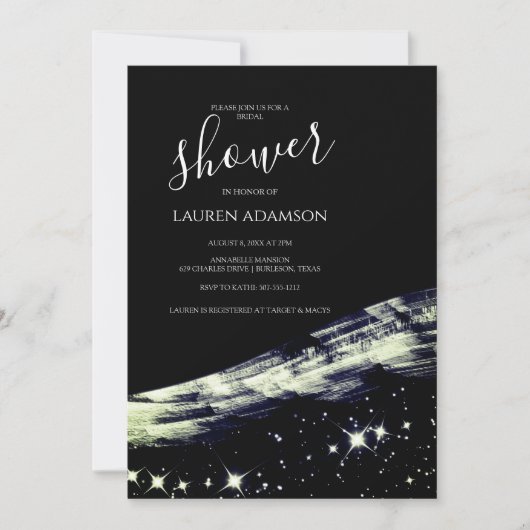 Chic Glamourous Gold Glitter Stars Vrijgezellenfee Kaart (Voorkant)