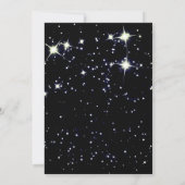 Chic Glamourous Gold Glitter Stars Vrijgezellenfee Kaart (Achterkant)