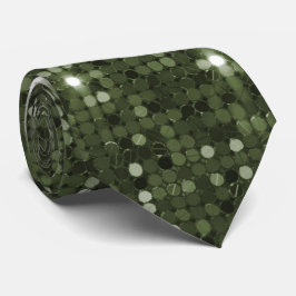 Chic Glimmering Olive Green Sequin Stropdas