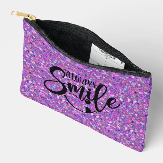 Chic Glitter 'Altijd Lachen' Tas (Open)