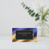 Chic glitter bling Gold Red professional Visitekaartje (Staand voorkant)