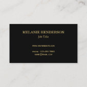 Chic glitter bling Gold Red professional Visitekaartje (Achterkant)