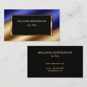 Chic glitter bling Gold Red professional Visitekaartje (Voorkant / Achterkant)