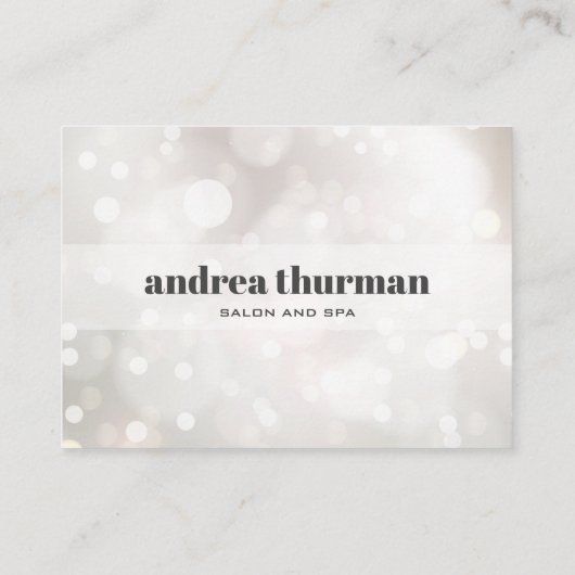 Chic Glitter Bokeh Bedankt voor uw aankoop Visitekaartje (Achterkant)
