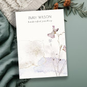 Chic Glitter geperste bloemen Blank Sieraden Displ Visitekaartje