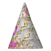 Chic Glitter Glam 50 Fabulous 50th Birthday Feesthoedjes (Rechts)