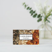 Chic glitter gouden event planner visitekaartje (Staand voorkant)