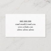 Chic glitter gouden event planner visitekaartje (Achterkant)