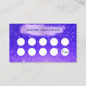 Chic Glitter SPA Nail Makeup Lashes Loyalty Kaart Visitekaartje (Achterkant)
