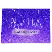 Chic Glitter SPA Nail Salon Makeup Hair Gift Bag Groot Cadeauzakje (Voorkant)